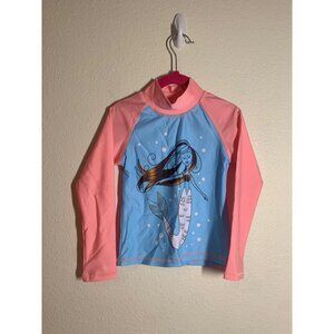 NWT 2 Piece Toddler Swimsuit Rash Guard Mermaid Long Sleeve Girls Size 3T